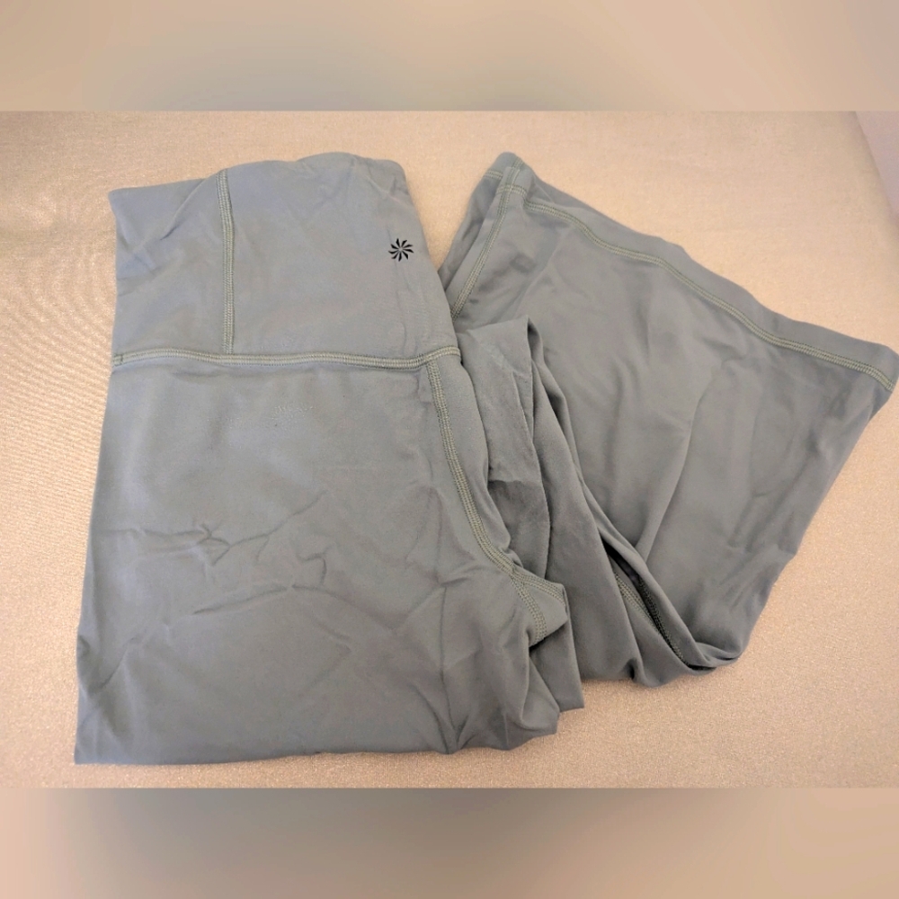 Athleta Elation High Rise Flare Pants Grey/Blue Women's Size Medium